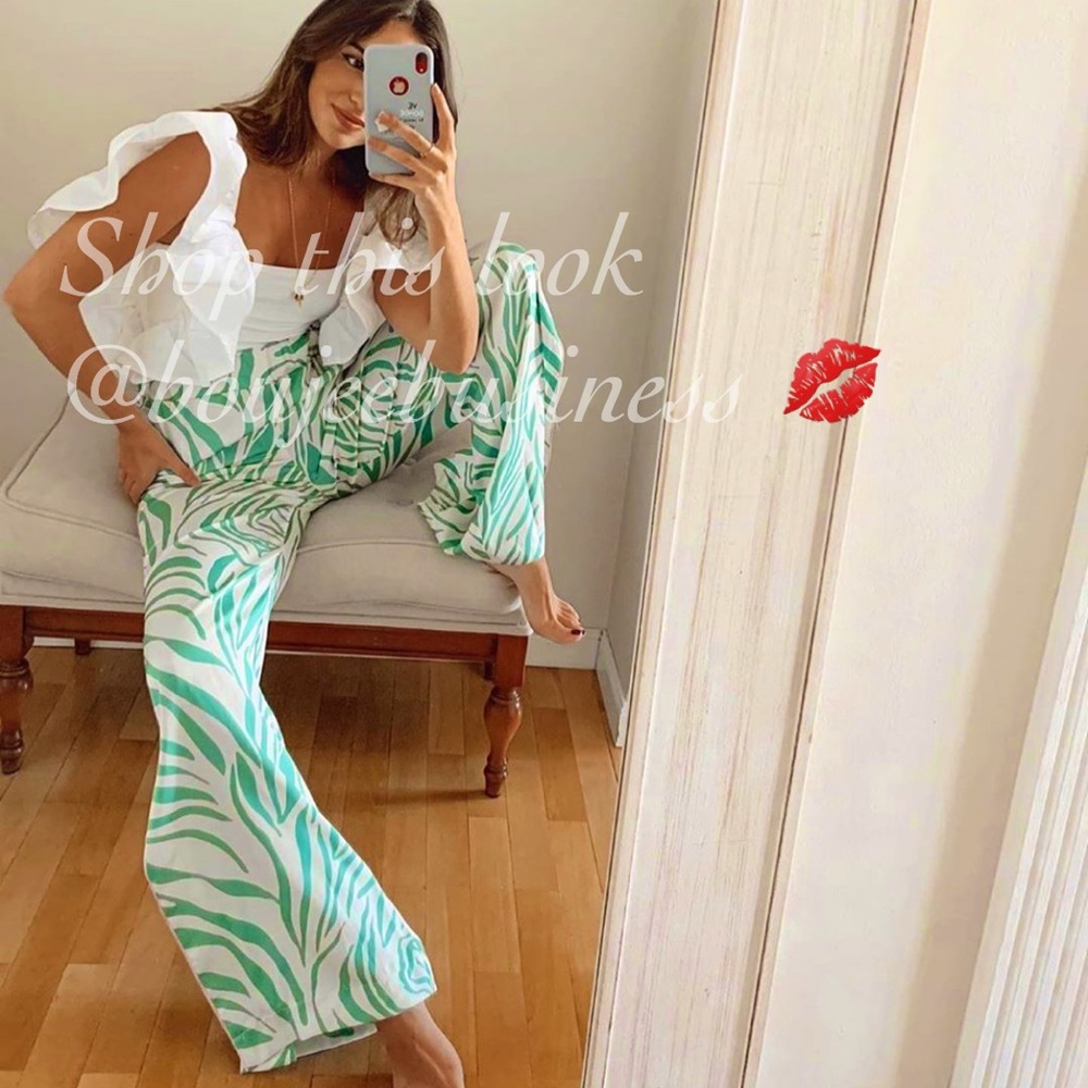 ZARA BNWT Pajama Style Lounge Wear 2pc Coord Set - Picture 8 of 14
